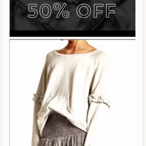 Sam & Lavi ruffle organic cotton sweatshirt